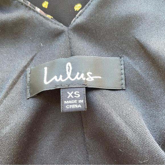 Lulus Adanna Black Floral Print Wrap Maxi Dress 22479 - Picture 10 of 11